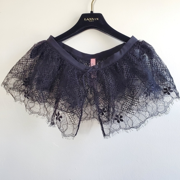 NEW AGENT PROVOCATEUR ELSEY LACE & MESH LINGERIE BLACK SKIRT SIZE 3 AP (MEDIUM) - Picture 10 of 16